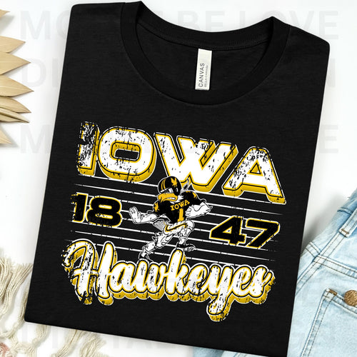 Retro Lines Iowa DTF