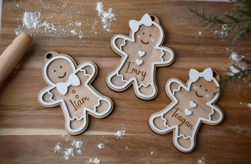 Gingerbread Name Ornaments