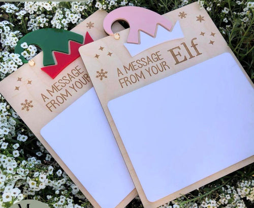 A Message From Your Elf Whiteboard