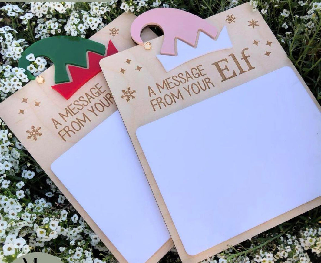 A Message From Your Elf Whiteboard