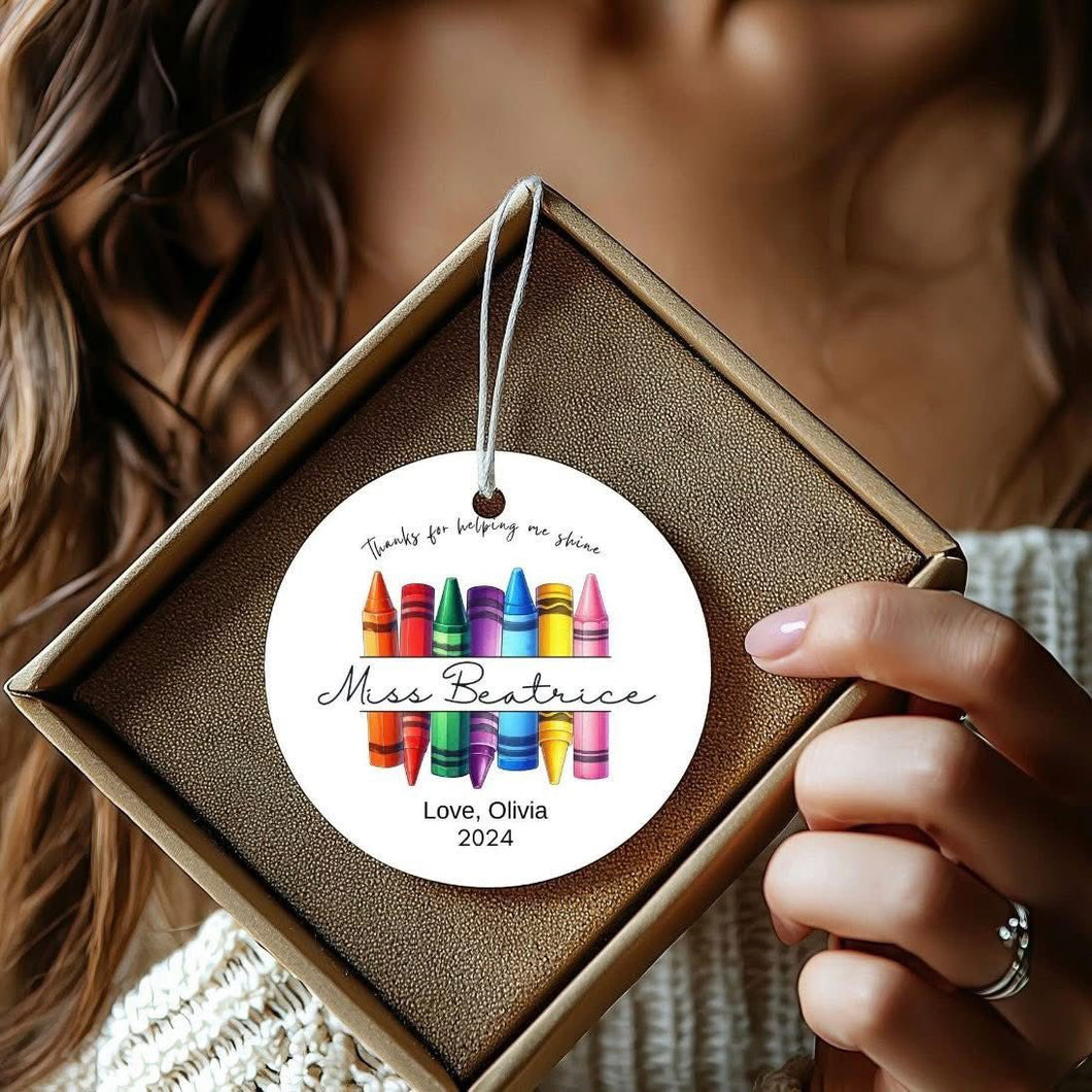 Thanks for helping me shine Ornament