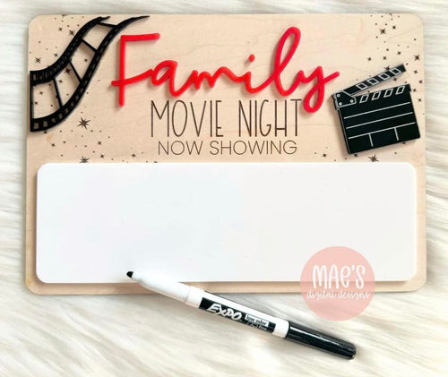 Movie night sign