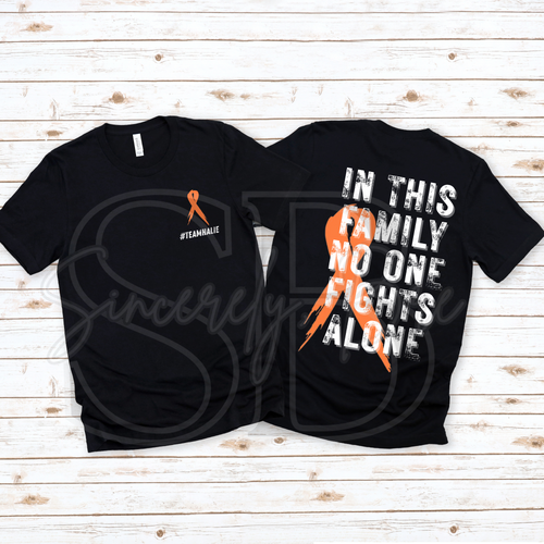 #teamhalie-no one fights alone T-shirts