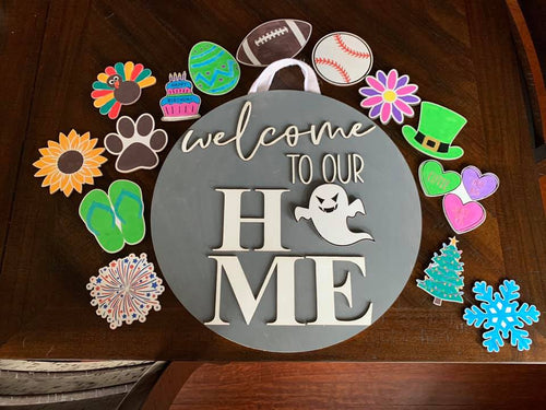 Welcome Home Sign Interchangeable